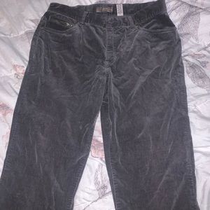 thrifted wide leg corduroy jeans